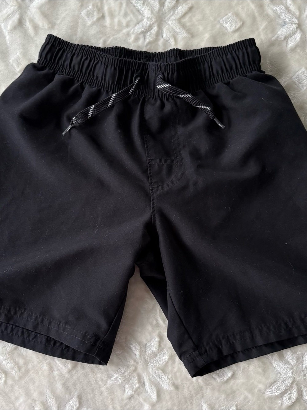 Kids Shorts Wonder Nation Black Elastic Waist Swim size M(8)